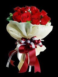 24 red roses bouquet